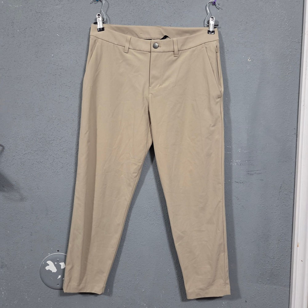 Lululemon ABC Classic Fit Pants Khaki Mens Size 31 Stretch Performance